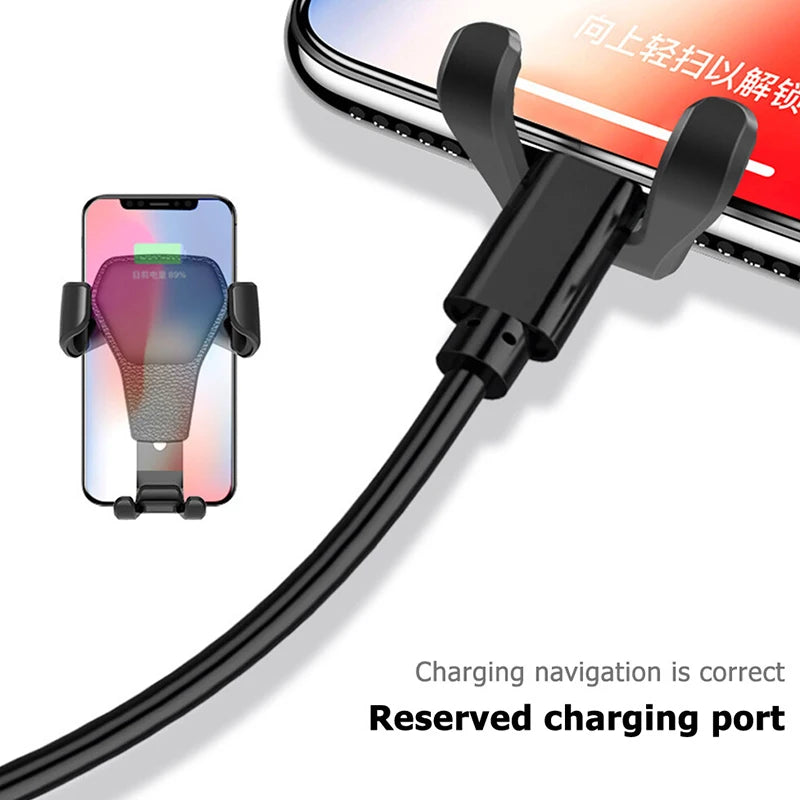 Gravity Car Phone Holder Air Vent Clip Mount Mobile Cell Phone Stand GPS Smartphone Support Car Air Outlet Mobile Phone Holder