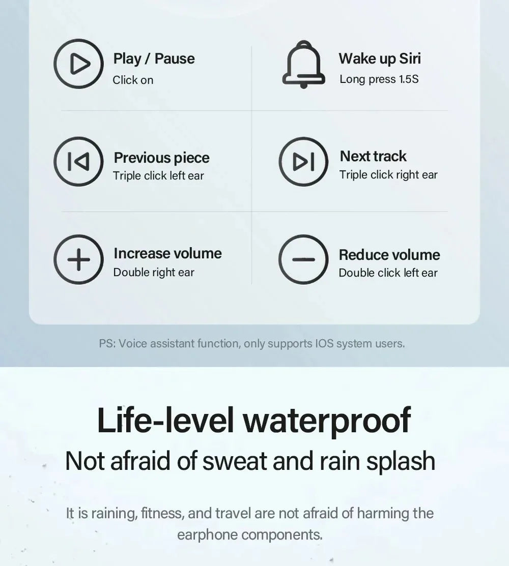 New LP40 NEW Bluetooth V5.0 Earphones Anti-sweat Lightweight Headphones Compatible With Smart Phone Laptop Computer Earbuds