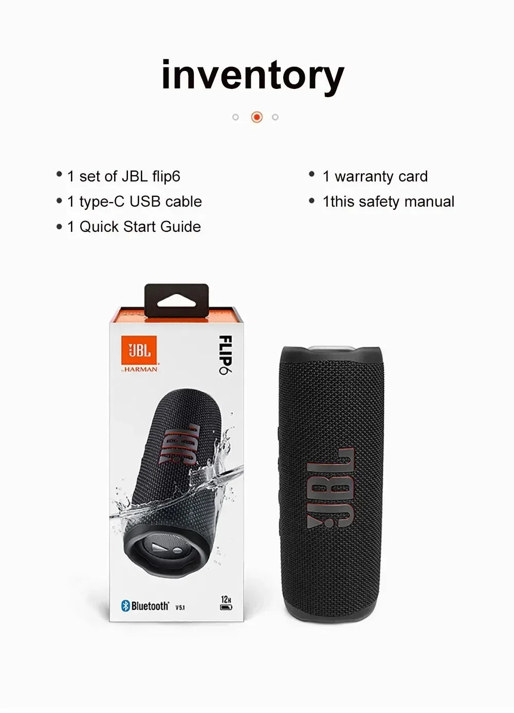 JBL FLIP 6 Wireless Bluetooth Speaker Portable IPX7 FLIP6 Waterproof Outdoor Stereo Bass Music Track Speaker Independent Tweeter